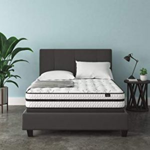 Ashley Furniture Signature Design – 10 Inch Chime Express Hybrid Innerspring – Firm Mattress – Bed in a Box – Queen – White