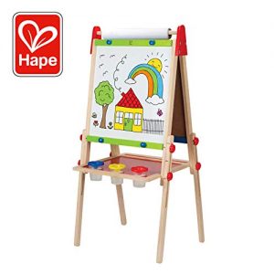 Award Winning Hape All-in-One Wooden Kid’s Art Easel with Paper Roll and Accessories