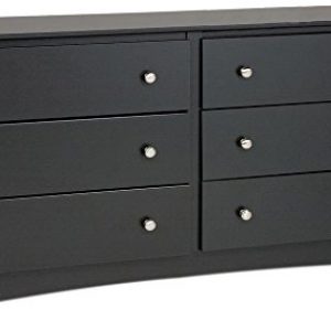 Black Sonoma 6 Drawer Dresser