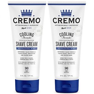Cremo Cooling Shave Cream, Astonishingly Superior Smooth Shaving Cream Fights Nicks, Cuts and Razor Burn, 6 Fluid Ounces, 2-Pack