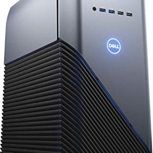 Dell Inspiron Gaming PC Desktop AMD Ryzen 7 2700 Processor, 16GB DRAM, 1TB HDD, AMD Radeon RX 580 4GB GDDR5 Graphics Card, Windows 10 64-bit, Blue LED, Model Number: i5676-A696Blu