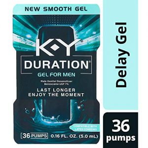 Duration Gel for Men, K-Y – Male Genital Desensitizer 0.16 oz (36 pumps), Condom Compatible Endurance Enhancing Delay Gel To Help Men Last Longer In Bed