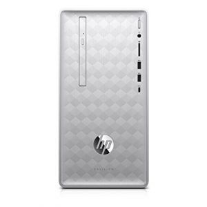 HP Pavilion Desktop Computer, Intel Core i5+8400 Processor, 8GB RAM and 16 GB Intel Optane Memory, 1TB Hard Drive, Windows 10 (Silver), 590-p0050 – 3LA16AA#ABA