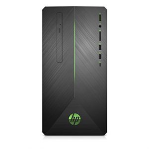 HP Pavilion Gaming Desktop Computer, AMD Ryzen 3 2200G, AMD Radeon RX 550, 8GB RAM, 1TB hard drive, Windows 10 (690-0010, Black)