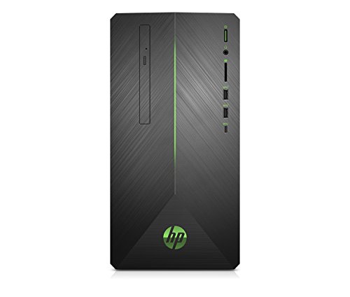 HP Pavilion Gaming Desktop Computer, AMD Ryzen 3 2200G, AMD Radeon RX 550, 8GB RAM, 1TB hard drive, Windows 10 (690-0010, Black)
