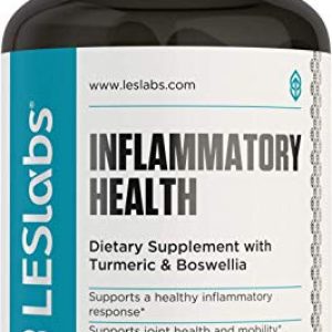 LES Labs Inflammatory Health, Joint Supplement for Joint & Muscle Pain and Discomfort, Mobility and Healthy Inflammation Response with Turmeric, Boswellia, Quercetin, 60 Capsules