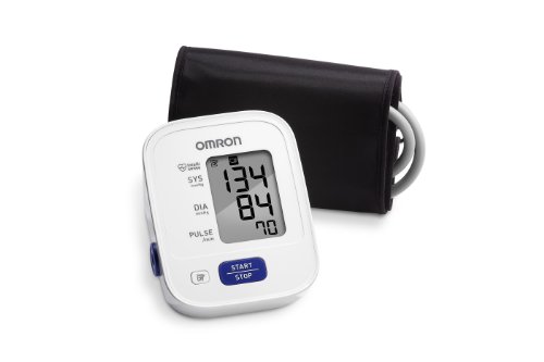 Omron 3 Series Upper Arm Blood Pressure Monitor; 14-Reading Memory, Soft Wide-Range Cuff, #1 Dr. Recommended by Omron