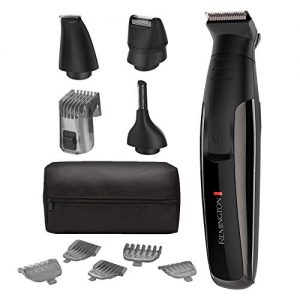 Remington PG6171 The Crafter: Beard Boss Style and Detail Kit, Beard Trimmer, Grooming Set (11 Pieces), Platinum