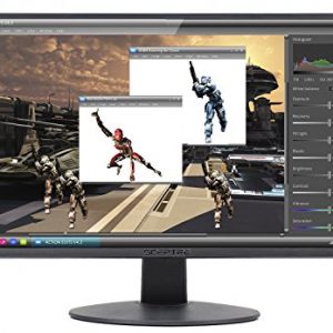 Sceptre E205W-1600 20″ 75Hz Ultra Thin LED Monitor HDMI VGA Build-in Speakers, Metallic Black (2018 version)