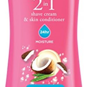 Skintimate 2-In-1 Moisturizing Shave Cream for Women with Skin Conditioner, Coconut Silk, 8 oz, 3Count