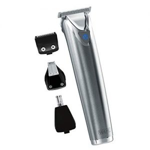 Wahl Clipper Stainless Steel Lithium Ion Plus Beard Trimmers for Men, Hair Clippers and Shavers, Nose Ear Trimmers, Rechargeable All in One Men’s Grooming Kit, by the Brand used by Professionals #9818