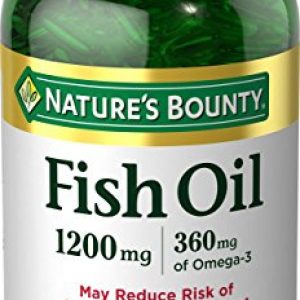 Nature’s Bounty Fish Oil 1200 mg Omega-3, 200 Rapid Release Softgels