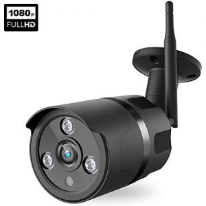 1080P Outdoor Security Camera – IP66 Waterproof Wireless Camera, FHD Night Vision, A.I. Motion Detection, Instant Alert via Phone, 2-Way Audio, Live Video Zooms Function, Cloud Storage/Micro SD Card