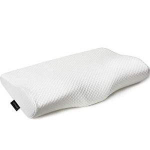 EPABO Contour Memory Foam Pillow Orthopedic Sleeping Pillows, Ergonomic Cervical Pillow for Neck Pain – for Side Sleepers, Back and Stomach Sleepers, Free Pillowcase Included (Firm & Queen Size)