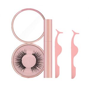 FeiFei66 Magnetic Liquid Eyeliner with Magnetic False Eyelashes Easy to Wear Lashes Kit (Pink)