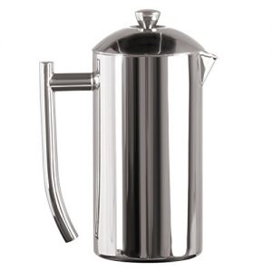 Frieling USA Double Wall Stainless Steel French Press Coffee Maker with Zero Sediment Dual Screen, Polished, 23-Ounce,