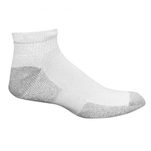 Fruit of the Loom Men’s Value 10 Pack Ankle Crew Socks, White, Shoe Size: 6-12,