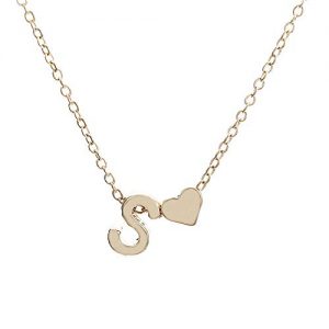 Heart Initial Necklaces for Women Girls – FunDiscount Handmade Dainty Heart Pendant 26 Letter Alphabet Necklaces Tiny Initial Choker Y Necklaces Gifts for Women Girls Kids Children