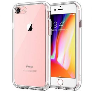JETech Case for Apple iPhone 8 and iPhone 7, 4.7-Inch, Shock-Absorption Bumper Cover, Anti-Scratch Clear Back, HD Clear,