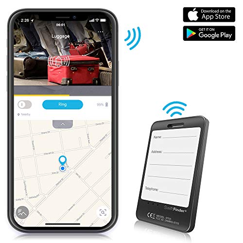 Luggage Tracker Device with App, Bluetooth Trackers Tag for Suitcase Baggage – Anti-Lost Smart Wireless Locator Tags Item Finder with Alarm,