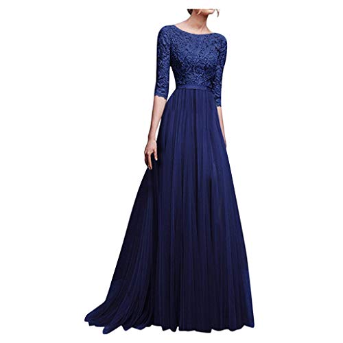 Nihewoo Lace Beach Wedding Dress Wedding Bridesmaid Dress Bridal Dresses Long Evening Party Prom Ball Gown Cocktail Dress Blue