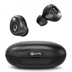 Purity True Wireless Earbuds with Immersive Sound, Bluetooth 5.0 Earphones in-Ear with Charging Case Easy-Pairing Stereo Calls/Built-in Microphones/IPX5 Sweatproof/Pumping Bass for Sports,Workout,Gym,