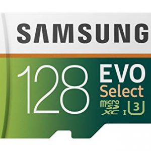 Samsung 128GB 100MB/s (U3) MicroSDXC EVO Select Memory Card with Full-Size Adapter (MB-ME128GA/AM),