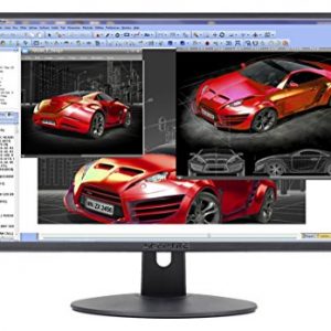 Sceptre E248W-19203R 24″ Ultra Thin 75Hz 1080p LED Monitor 2x HDMI VGA Build-in Speakers, Metallic Black 2018,