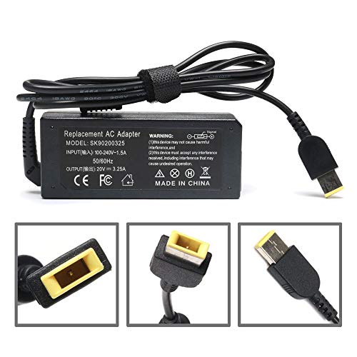 65W 20V 3.25A Laptop Charger USB Tip for Lenovo Thinkpad E440 E450 E550 E560 T430 T440 T440S T440P T450 T460 T460S T540P T560,Lenovo Yoga 13 Yoga 11S Yoga 2 Z505 Z580,