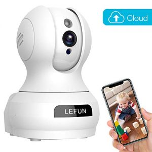 Baby Monitor, Lefun Wireless IP Security Camera WiFi Surveillance Pet Camera with Cloud Storage Two Way Audio Remote Viewing Pan Tilt Zoom Night Vision Motion Detect for Indoor Home Shop Office,