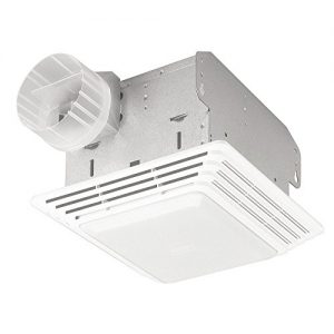 HOMEWERKS WORLDWIDE 7130-02-BT Bluetooth Bath Fan & Speaker with LED Light and Blue Nightlight