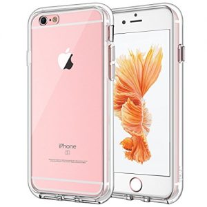 ULAK iPhone 6S Case, iPhone 6 Case, Slim Fit Dual Layer Soft Silicone & Hard Back Cover Bumper Protective Shock-Absorption & Anti-Scratch Case for Apple iPhone 6 / 6S 4.7 inch- Rose Gold,