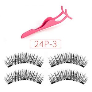 FeiFei66 Magnetic Liquid Eyeliner with Magnetic False Eyelashes Easy to Wear Lashes Kit (Pink)