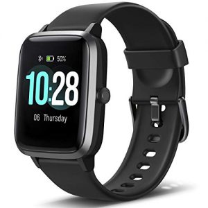Letsfit Smart Watch, Fitness Tracker with Heart Rate Monitor, Activity Tracker with 1.3″ Touch Screen, IP68 Waterproof Pedometer Smartwatch with Sleep Monitor, Step Counter for Women and Men,